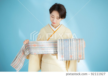 和服彩色素色腰帶 92111927