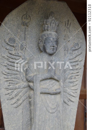 Shinshu Ina Takato Temple Kempukuji Temple Takato Master Craftsman Sadaharu Moriya's Stone Buddha (Saigoku Kannon Pilgrimage) 92112318