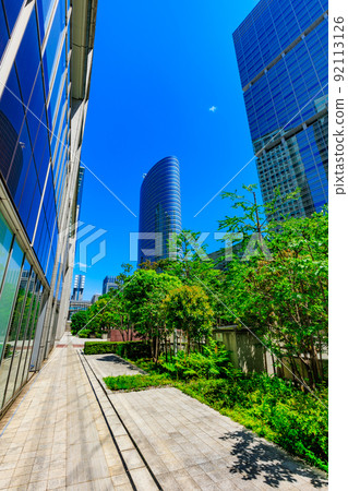 Cityscape of Konan, Minato-ku, Tokyo Shinagawa Central Garden and buildings 92113126