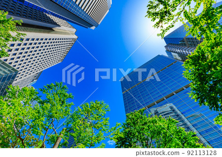 Urban scenery of Konan, Minato-ku, Tokyo Shinagawa Intercity and Shinagawa Grand Commons 92113128