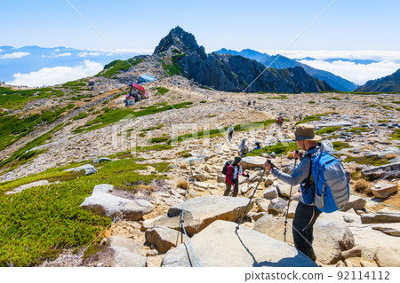 Autumn Kisokomadake trekking (view from Nakadake to Hokendake) 92114112