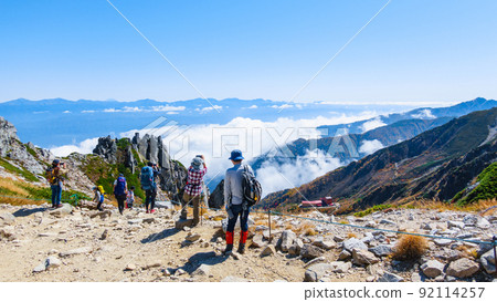 秋季木曾駒岳徒步（從淨土典越遠眺南阿爾卑斯山） 92114257