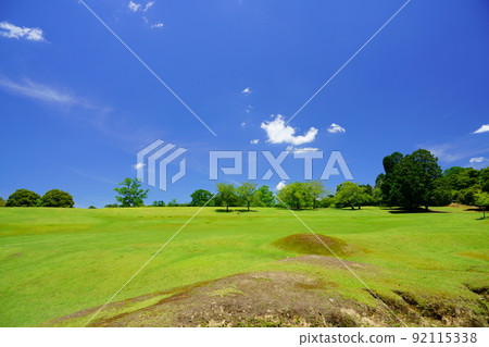 Nara Park, Green Hill, Tobihino, Day after the rainy season 92115338