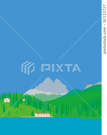 Lake Misurina lago di misurina Tre Cime di Lavaredo Dolomites 92115727