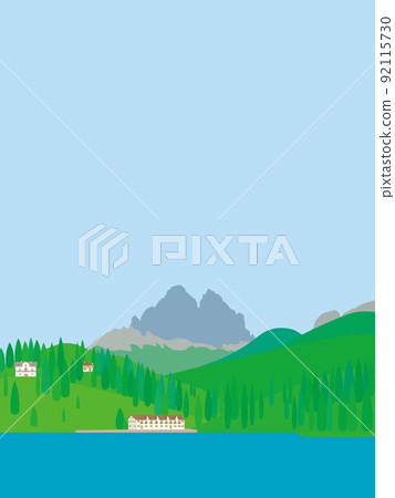 Lake Misurina lago di misurina Tre Cime di Lavaredo Dolomites 92115730