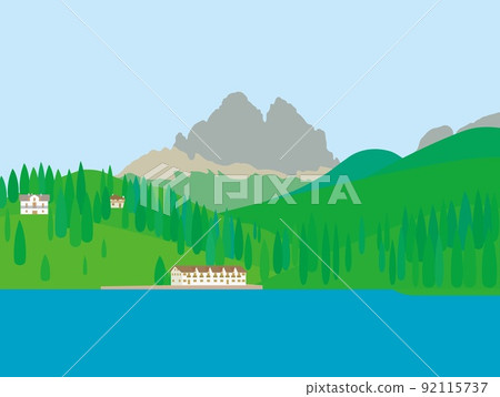 Lake Misurina lago di misurina Tre Cime di Lavaredo Dolomites 92115737