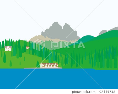 Lake Misurina lago di misurina Tre Cime di Lavaredo Dolomites 92115738