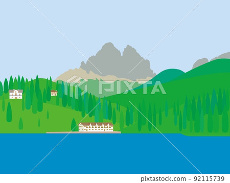 Lake Misurina lago di misurina Tre Cime di Lavaredo Dolomites 92115739