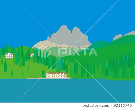 Lake Misurina lago di misurina Tre Cime di Lavaredo Dolomites 92115740