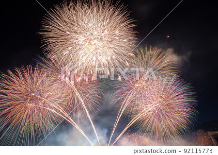 [Echizen Town, Fukui Prefecture, July] Echizen Minato Fireworks Festival Summer Sea Sky 92115773