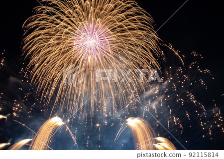 [7月福井縣越前町]越前港花火大會夏日海天 92115814