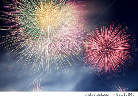 [Echizen Town, Fukui Prefecture, July] Echizen Minato Fireworks Festival Summer Sea Sky 92115845