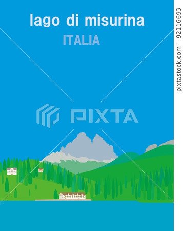 Lake Misurina lago di misurina Tre Cime di Lavaredo Dolomites 92116693