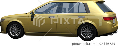 Original car cutout image illustration that does not require the manufacturer's license Original car cutout image illustration that does not require the manufacturer's license 92116785