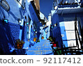 藍色城市摩洛哥 92117412