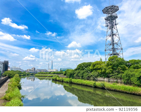 流經東京板橋和高島平的新石川 92119356