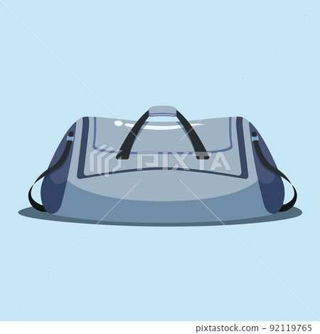 Blue gym, sport bag illustration, isolated on a light background Blue gym, sport bag illustration, isolated on a light background 92119765