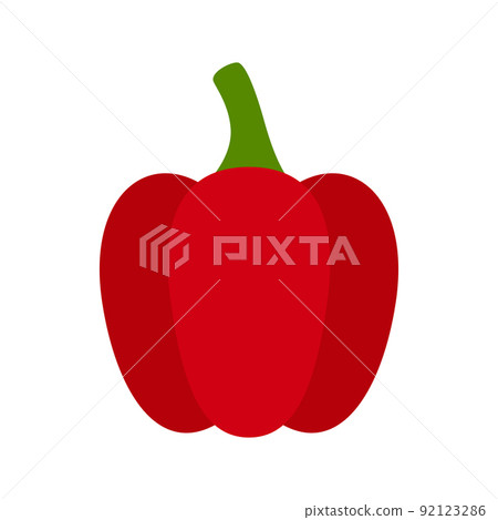 Red Bell Pepper isolated on white background Red Bell Pepper isolated on white background 92123286