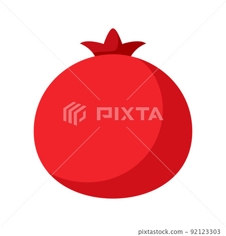 Pomegranate isolated on white background 92123303