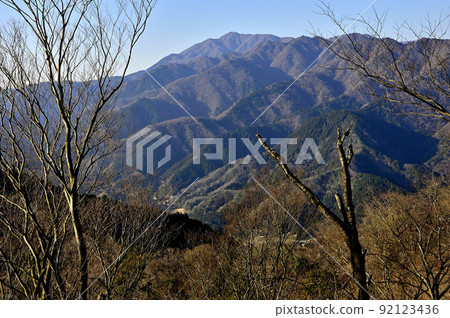 從丹澤相模阿爾卑斯山荻野高鳥森林看小山 從丹澤相模阿爾卑斯山荻野高鳥森林看小山 92123436