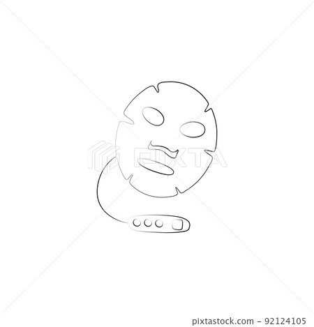 Led Face Mask Light Therapy. Beauty skin care equipment gadgets and devices. Sketch vector illustration. Techniques for youth and beauty Led Face Mask Light Therapy. Beauty skin care equipment gadgets and devices. Sketch vector illustration. Techniques for youth and beauty 92124105