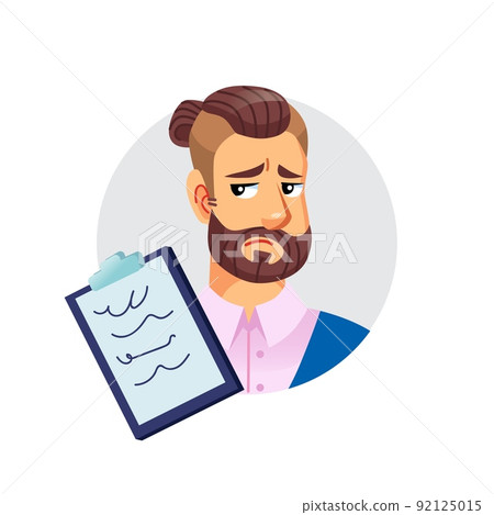 Flat cartoon hipster man avatar character,social media vector illustration concept Flat cartoon hipster man avatar character,social media vector illustration concept 92125015