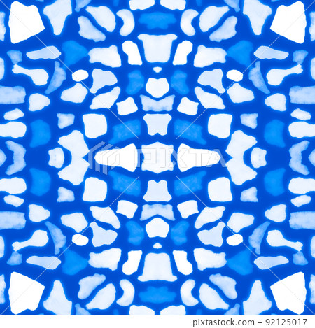 Watercolor mosaic. Abstract geometric ethnic ornament. Watercolor mosaic. Abstract geometric ethnic ornament. 92125017