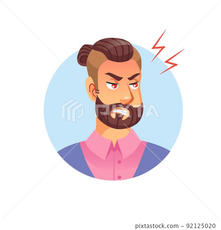 Flat cartoon hipster man avatar character,social media vector illustration concept Flat cartoon hipster man avatar character,social media vector illustration concept 92125020