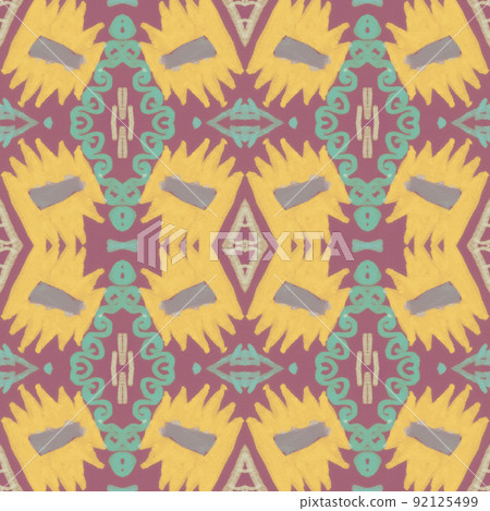 Navajo seamless pattern. Hand drawn ethnic background. Navajo seamless pattern. Hand drawn ethnic background. 92125499