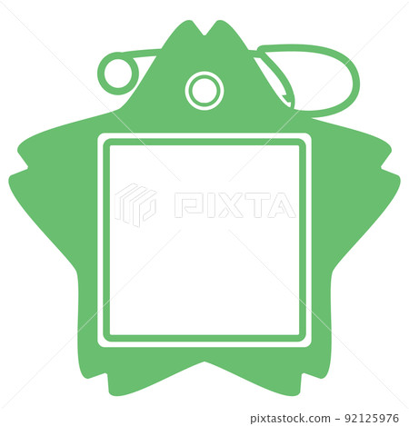 Nursery school kindergarten green transparent name tag 92125976