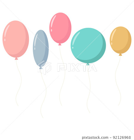 Balloons simple isolated vector illustration 92126968