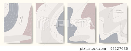 Abstract background various shapes set up. Ideal for cover, poster, business card, flyer,  brochure,magazine first page,social media and other.vector illustration 92127686