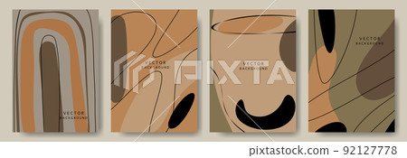 Abstract background various shapes set up. Ideal for cover, poster, business card, flyer,  brochure,magazine first page,social media and other.vector illustration 92127778