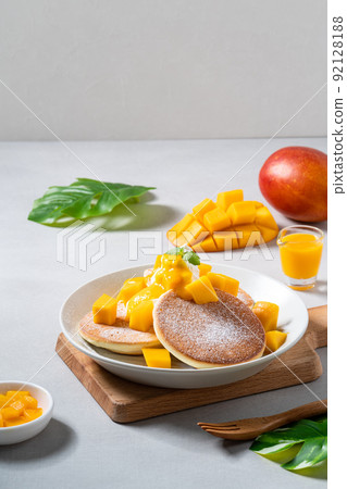 Mango Souffle Pancake Japanese Dessert Snack Mango Souffle Pancake スフレパンケーキ Mango Souffle Pancake Japanese Dessert Snack Mango Souffle Pancake スフレパンケーキ 92128188