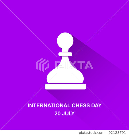 International chess day background or poster. Vector chess day banner. 20 July is world chess day International chess day background or poster. Vector chess day banner. 20 July is world chess day 92128791