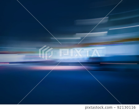 Abstract urban night defocused background 92130116