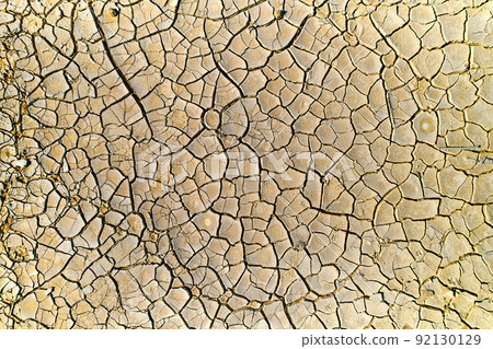Dry land textured surface background, full frame shot Dry land textured surface background, full frame shot 92130129