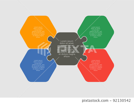 Vector diagram infographic process on 4 steps 92130542