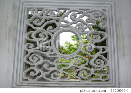 Classical Gardens of Suzhou, China Leakage window seen in Suzhou Classical Gardens of Suzhou, a World Heritage Chinese-style garden Classical Gardens of Suzhou, China Leakage window seen in Suzhou Classical Gardens of Suzhou, a World Heritage Chinese-style garden 92130654