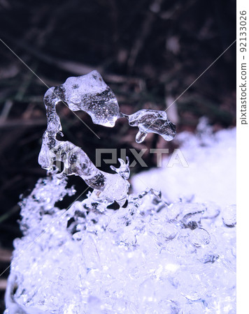 Texture frozen background. Blue frozen background Texture frozen background. Blue frozen background 92133026