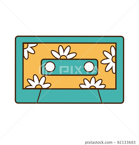 Retro cassette tape Retro cassette tape 92133683
