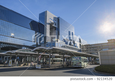 京都站 京都站大樓和車站廣場，具有未來主義設計 京都市下京區 92134520