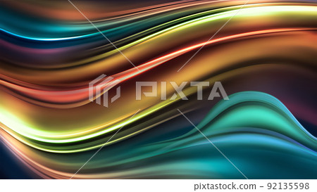 Waves of Bright Multicolored Chrome Waves of Bright Multicolored Chrome 92135598