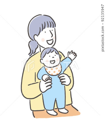 Baby and mother 92135947