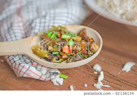 Mixture of dried vegetables Mixture of dried vegetables 92136134