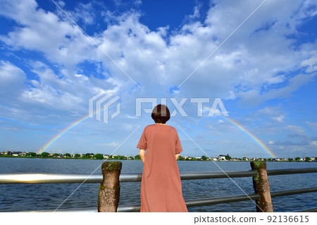 Rainbow after rain 92136615