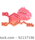 Dopamine, a hormone that boosts motivation and happiness 92137196