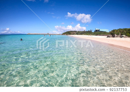 Superb view of Nishihama on Hateruma Island, Okinawa Prefecture, the southernmost part of Japan 92137753
