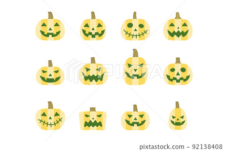 傑克 O 燈籠套裝黃色條紋圖案 92138408