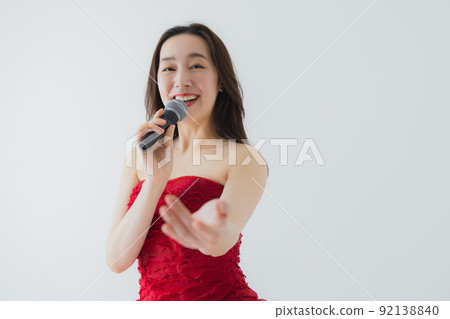 穿紅裙子的女人 92138840